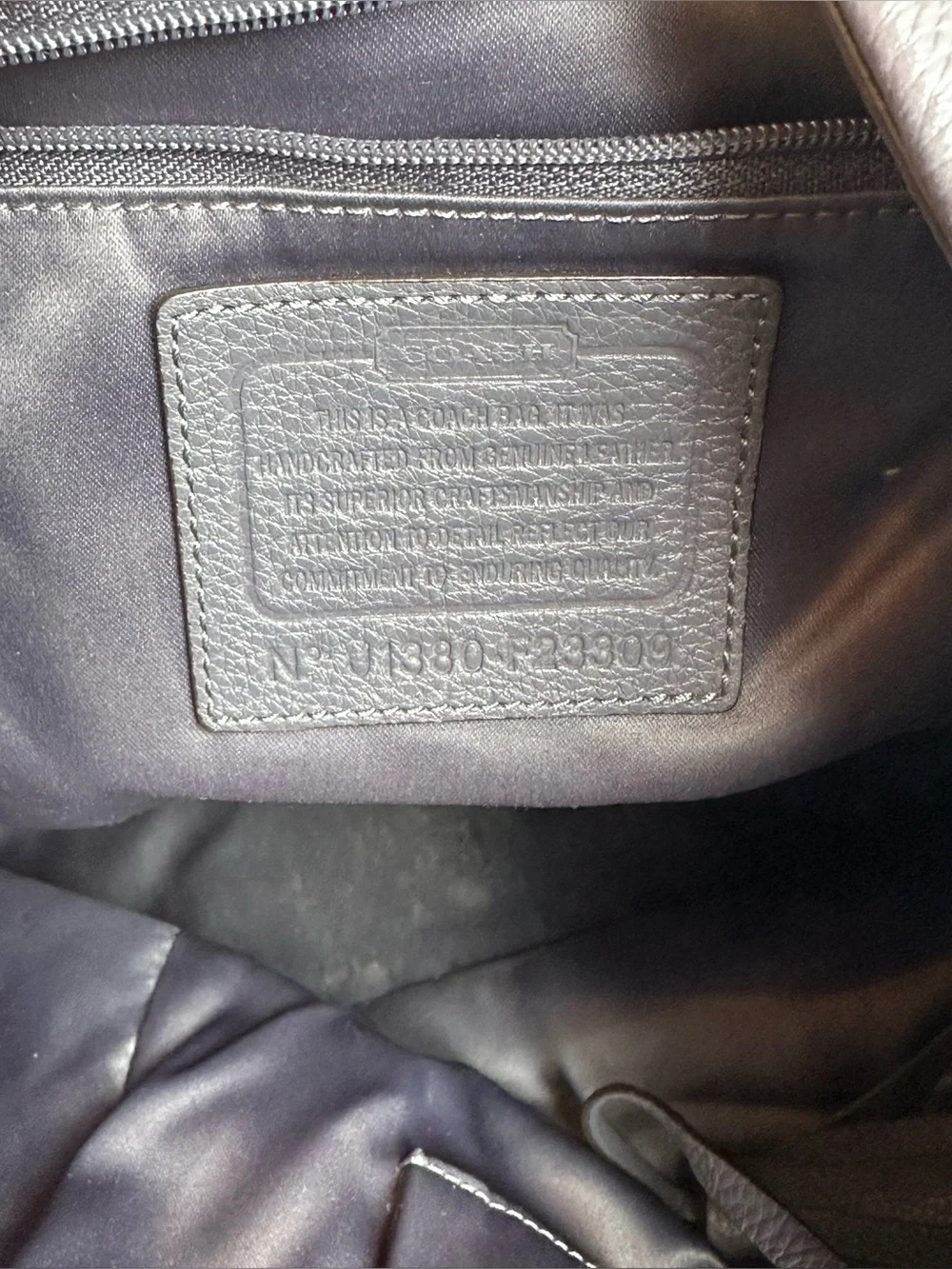 Coach Pebbled Soft Leather Deep Plum Purple Hobo Boho Tote Bag Purse Slouchy